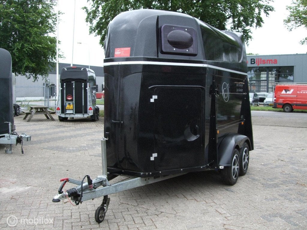 Hele mooie polyester Humbaur 2 paards met aluminium vloer., Dieren en Toebehoren, Paarden en Pony's | Trailers en Aanhangwagens