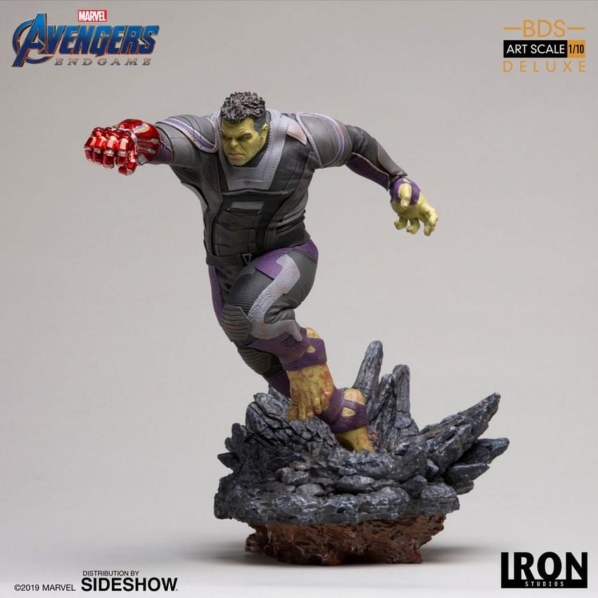 Iron Studios Avengers Hulk Endgame Statue 1/10 Figure, Ophalen of Verzenden, Zo goed als nieuw, Beeldje, Replica of Model