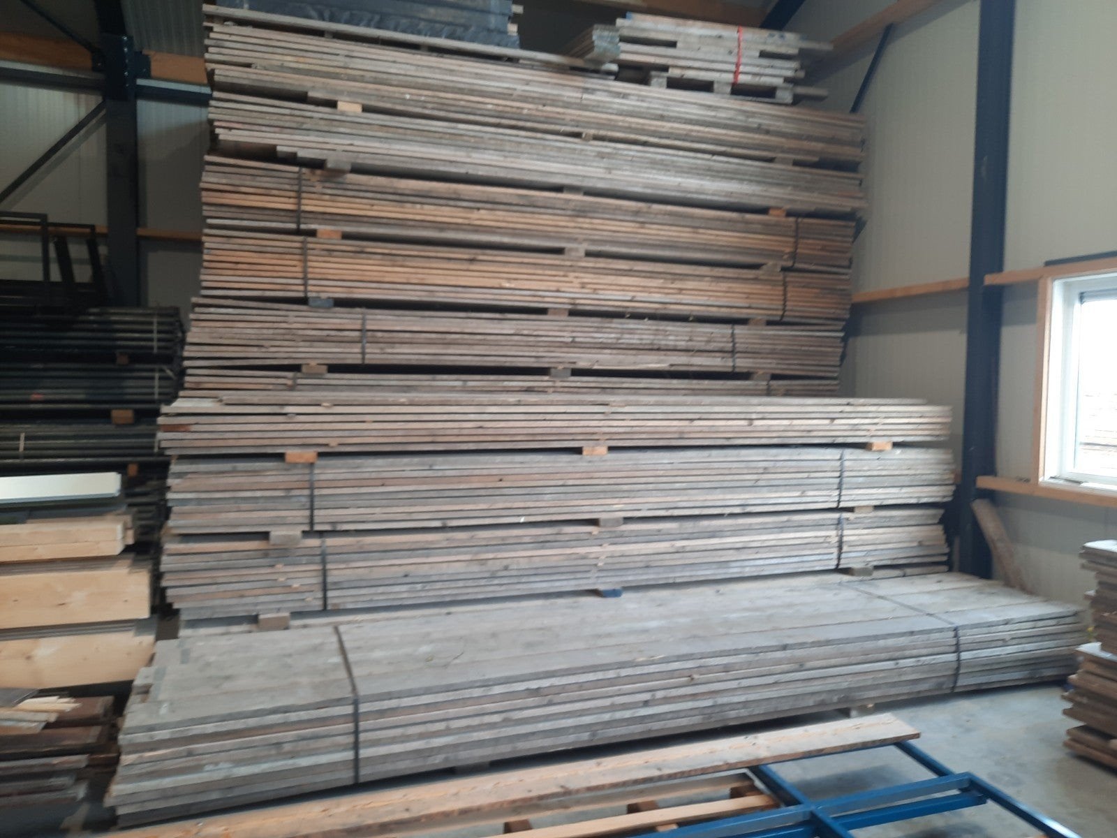 steigerdelen steigerplanken steigerhout, Gebruikt, 25 tot 50 mm, Ophalen of Verzenden, Plank