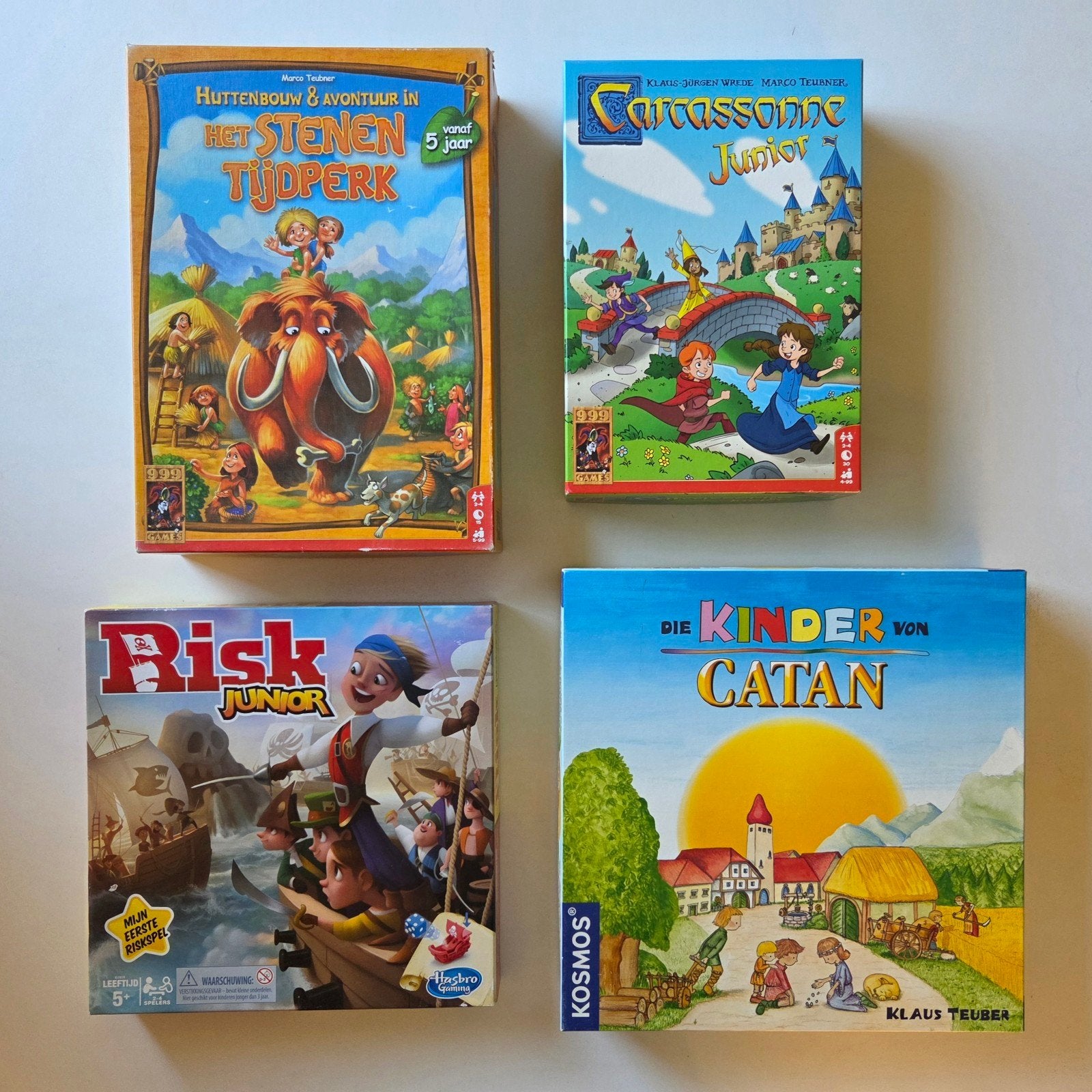 Risk Carcasonne Het stenen tijdperk en De kinderen van Catan, Ophalen of Verzenden