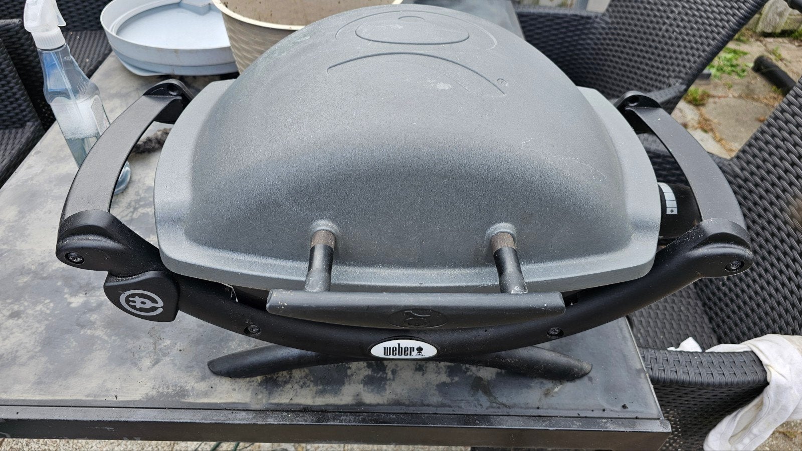 Weber Q1400 elektrische BBQ zo goed als nieuw, Ophalen, Zo goed als nieuw, Weber