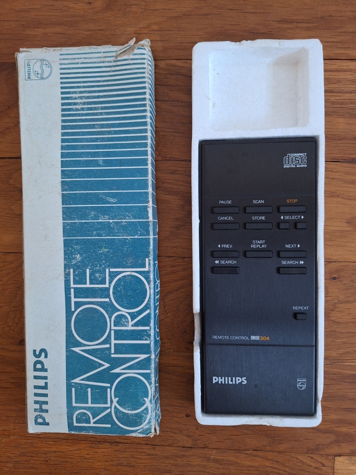 Zeldzame Philips CD304 Afstandsbediening – Nieuw in Doos!, Ophalen of Verzenden, Nieuw, Origineel