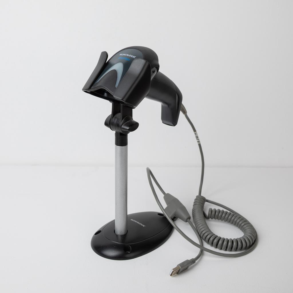 Datalogic barcodescanner GD4130 met standaard, Computers en Software, Scanners, Ophalen of Verzenden, Zo goed als nieuw