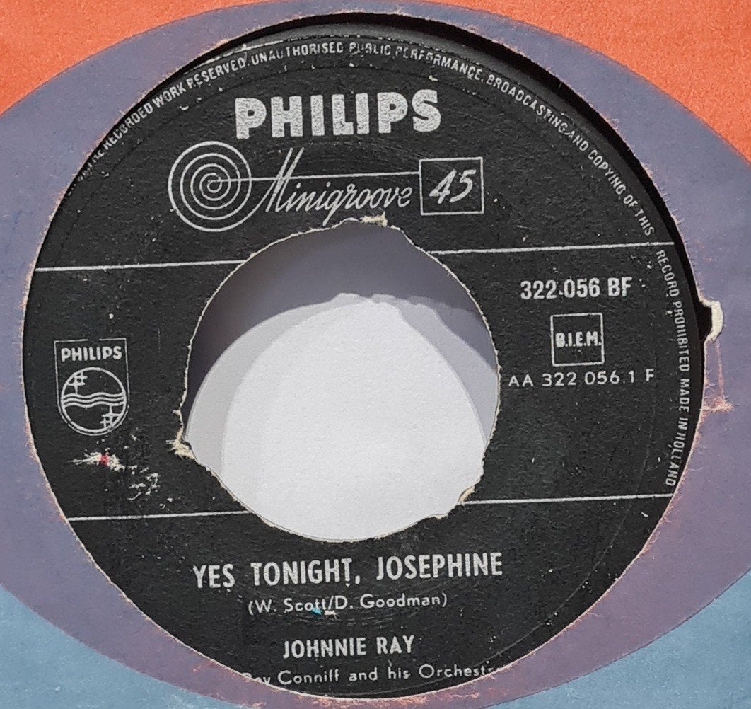 JOHNNIE RAY - YES TONIGHT, JOSEPHINE, Ophalen of Verzenden, Gebruikt