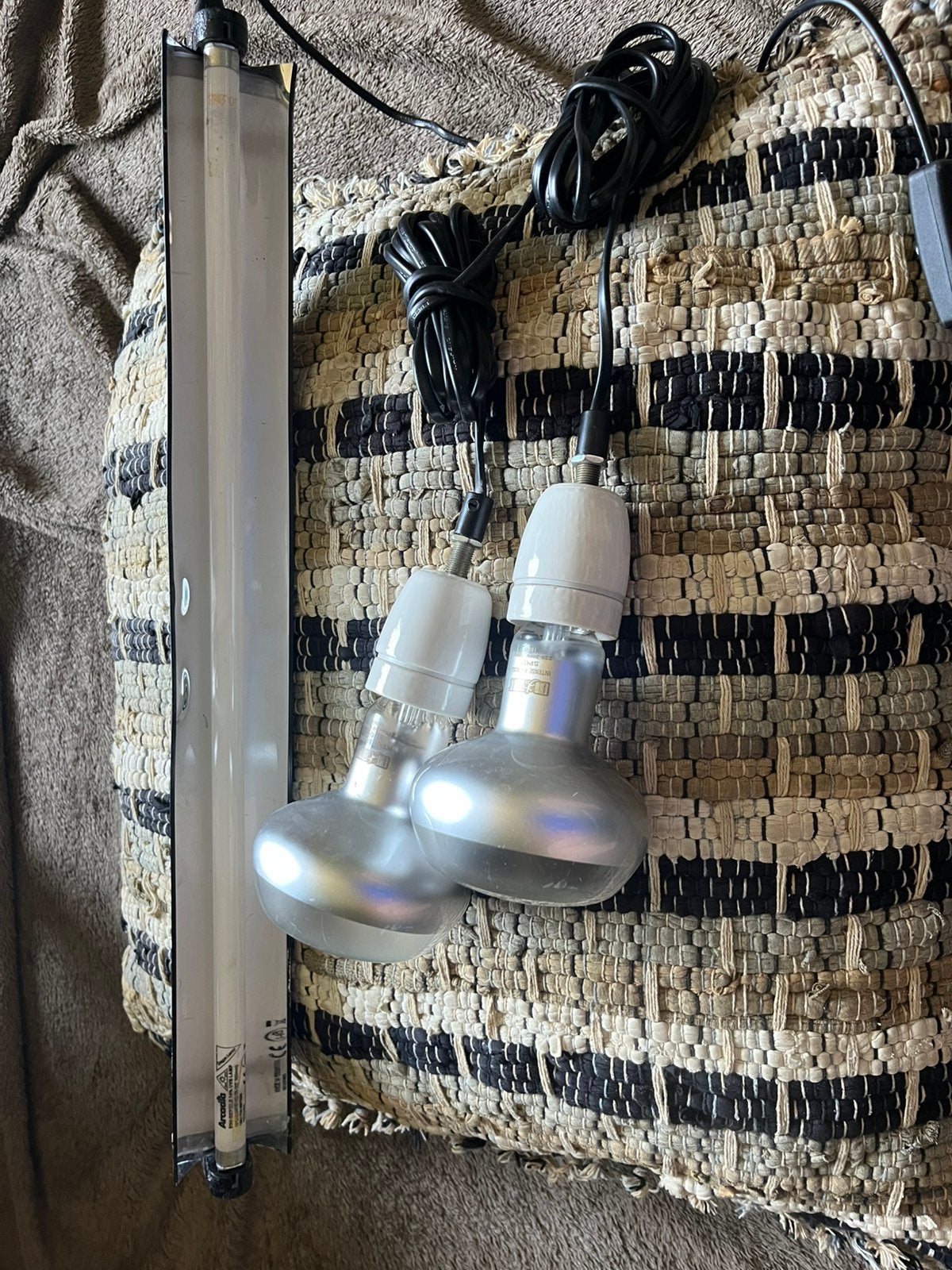 Arcadia T5 Pro 14% Uvb, 2x 150w exo terra warmte lamp + meer, Ophalen of Verzenden, Zo goed als nieuw