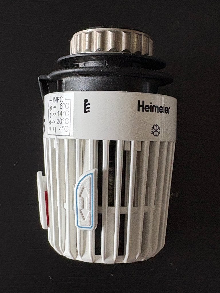 Heimeier Thermostaatknop (nog 7 beschikbaar), Ophalen of Verzenden, Zo goed als nieuw