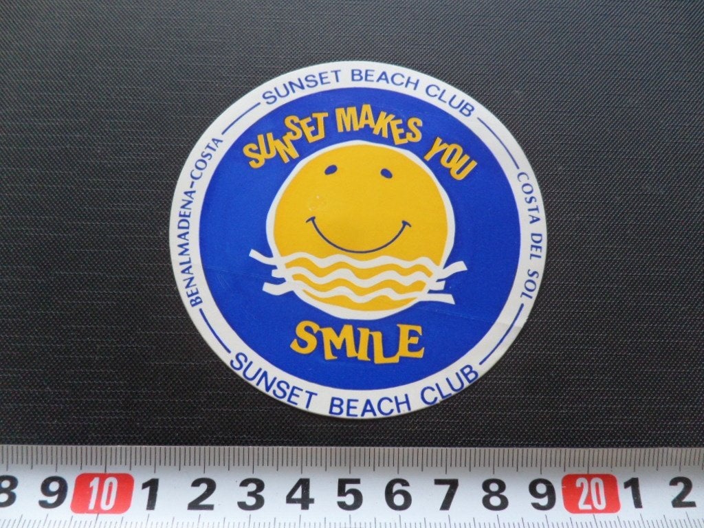 sticker Spanje Costa del sol Benalmadena Sunset Beach club, Ophalen, Zo goed als nieuw