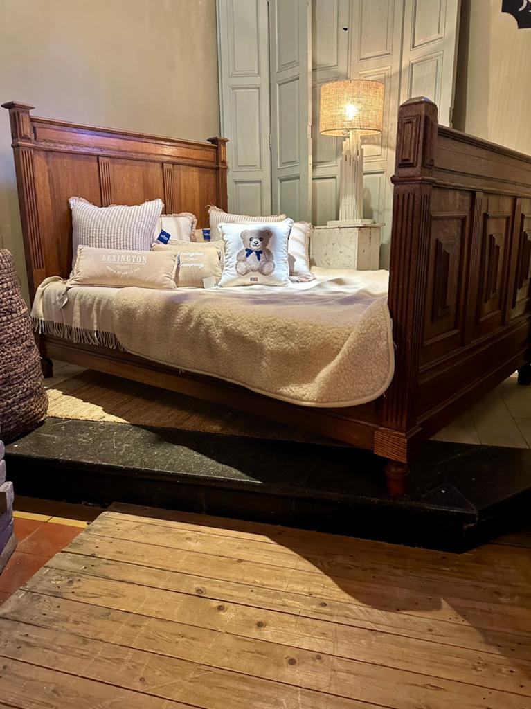 Prachtig houten twijfelaar bed, landelijke engelse stijl, Ophalen, Gebruikt, -, Twijfelaar