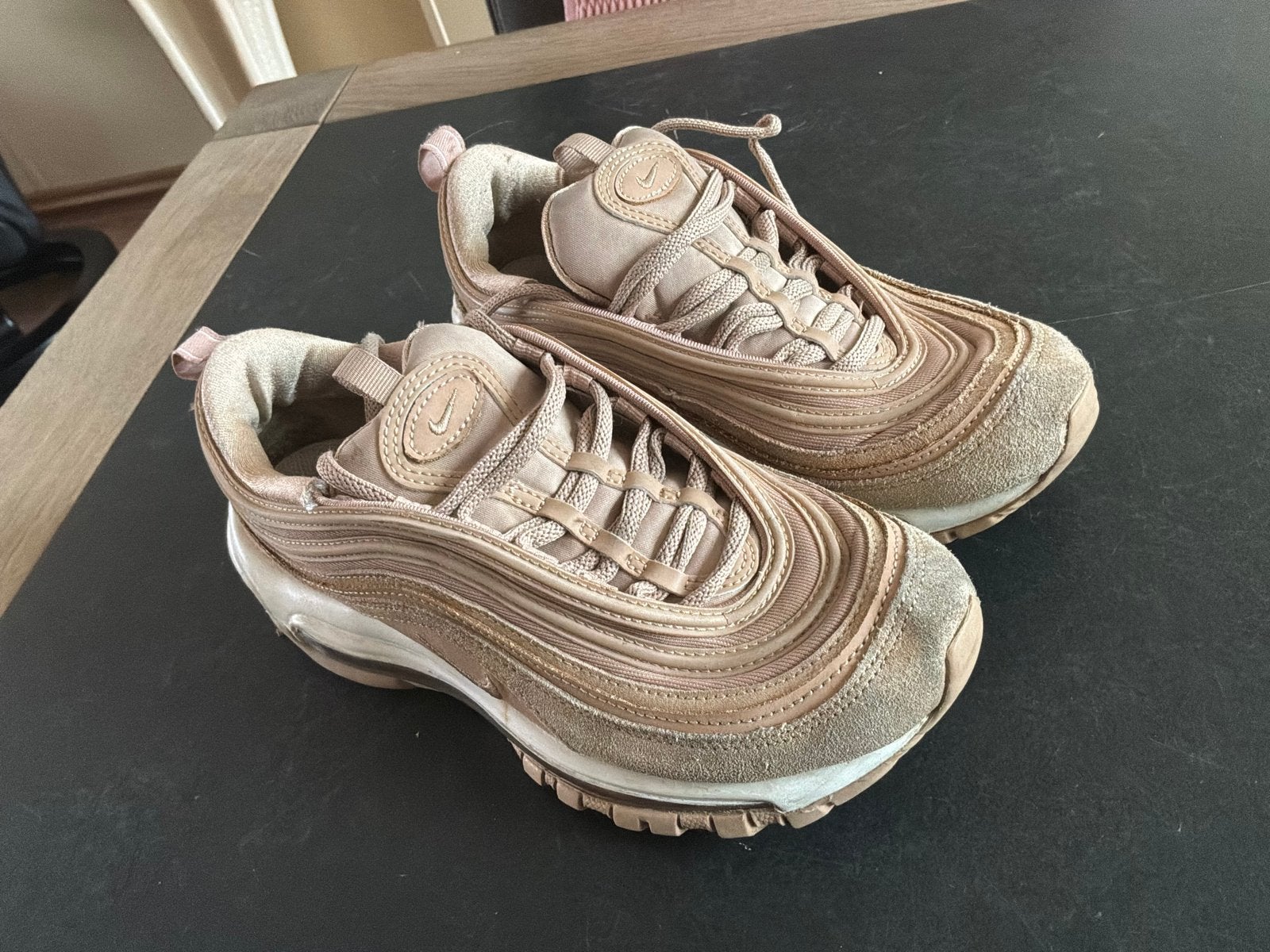 Nike Air Max 97 Sneakers - Roze/Beige - Maat 38, Ophalen of Verzenden, Gedragen, Overige kleuren, Sneakers of Gympen