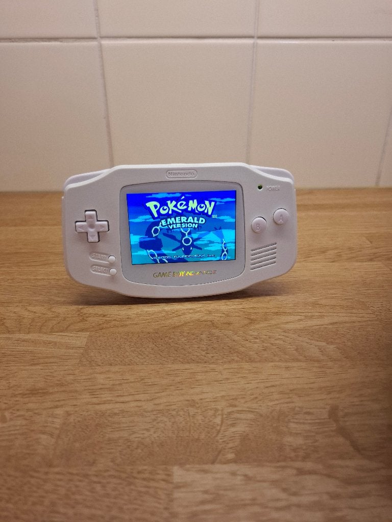 Game Boy Advance (Wit) met voor Gelamineerd V5 IPS scherm, Spelcomputers en Games, Spelcomputers | Nintendo Game Boy, Ophalen of Verzenden