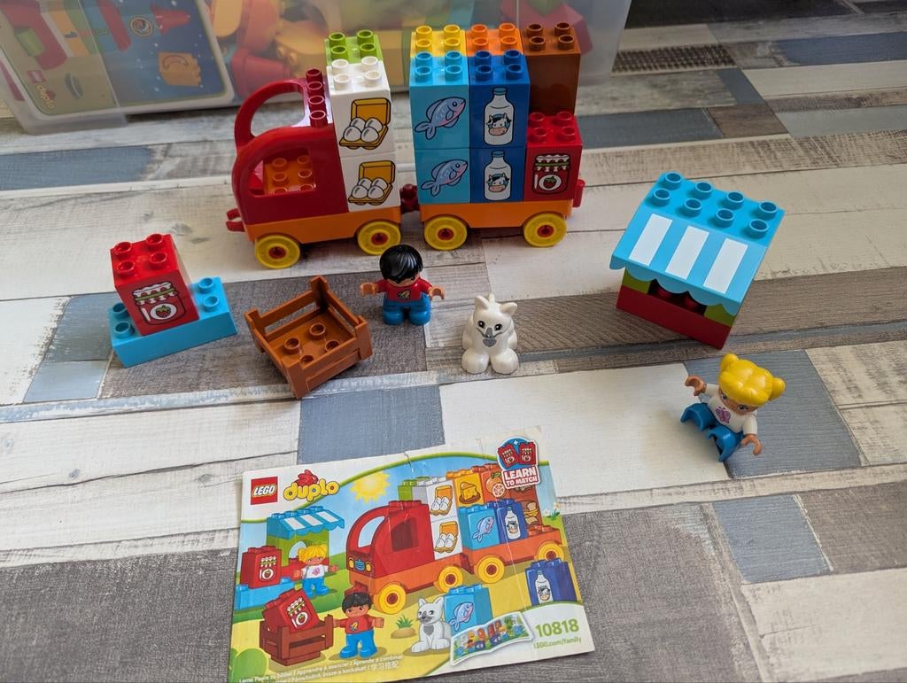 Duplo marktkraam en wagen 10818, Ophalen of Verzenden, Zo goed als nieuw, Duplo