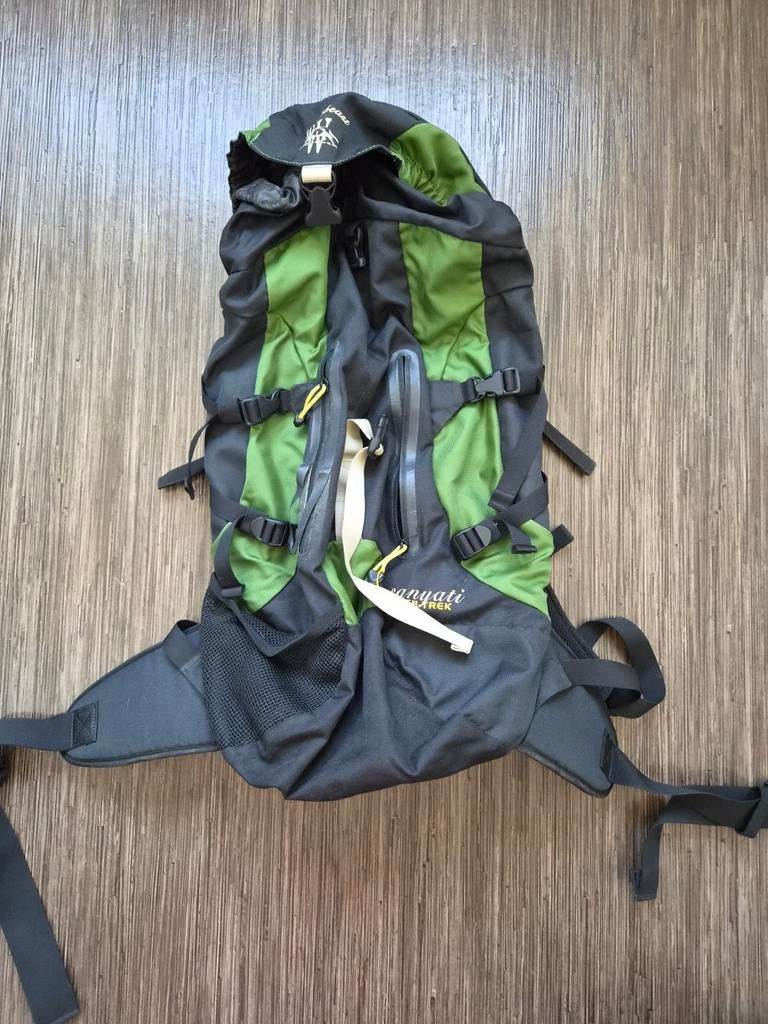 Wildebeast Sanyati Trekkings Rugzak - Groen/Zwart, Sieraden, Tassen en Uiterlijk, Tassen | Rugtassen, Gebruikt, 25 tot 40 cm, Ophalen of Verzenden