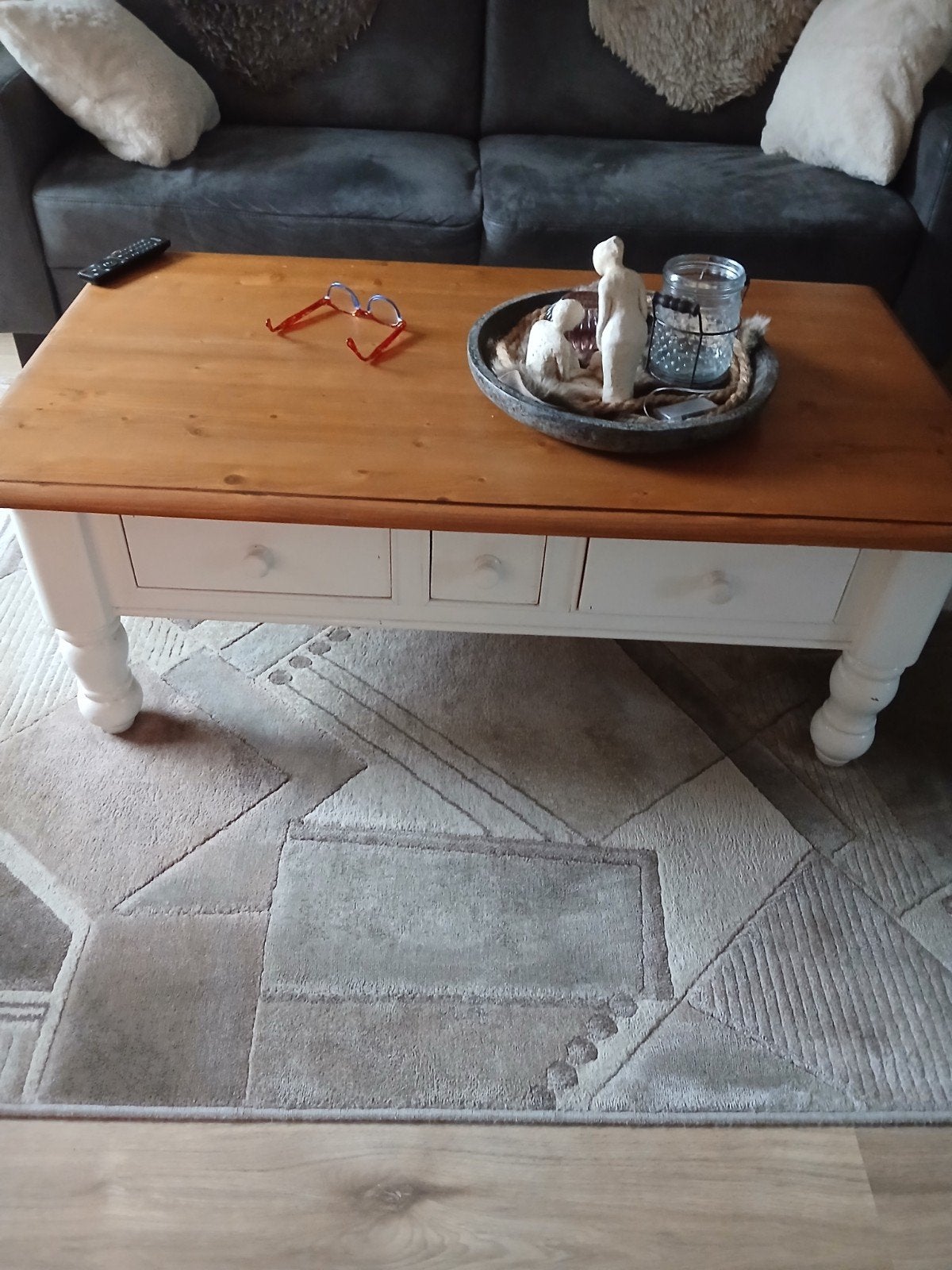 salontafel grenen, Ophalen, Gebruikt, 100 tot 150 cm, 50 tot 100 cm