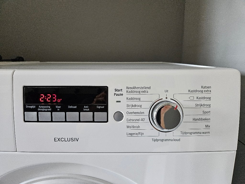 Bosch WTA74281NL luchtafvoer wasdroger, Ophalen, 6 tot 8 kg, Luchtafvoer, Anti-kreukfase