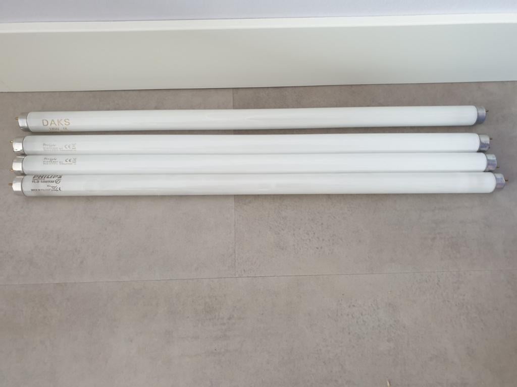 4 x gebruikte TL buizen 60 cm, Ophalen, Gebruikt, Minder dan 50 watt