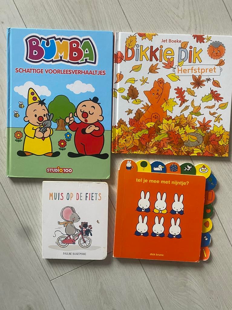 Verzameling kinderboeken: Nijntje, Dikkie Dik, Bumba en Muis, Fictie algemeen, Jongen of Meisje, Voorleesboek, 4 jaar