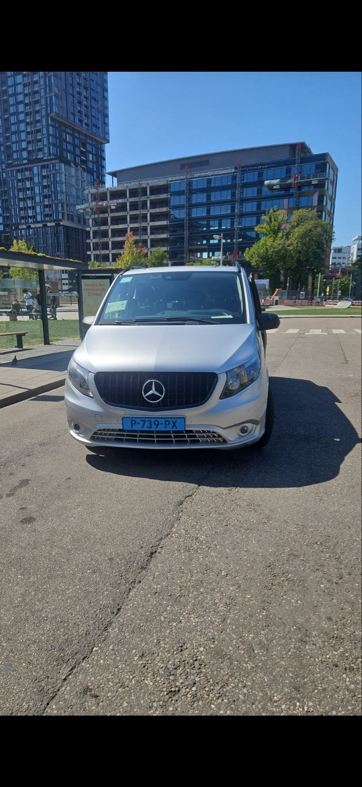 Mercedes-Benz Vito Tourer 116CDI 163pk 2017 Grijs Taxiklaar, Auto's, Mercedes-Benz, Achterwielaandrijving, 2500 kg, 163 pk, 9 stoelen