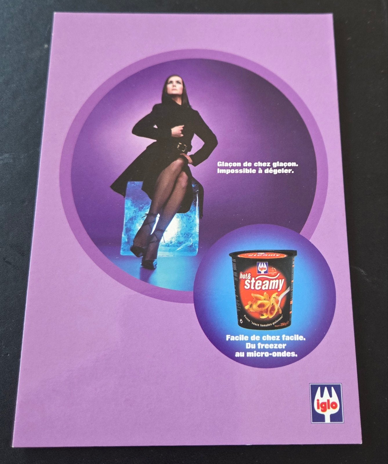 Iglo Hot & Steamy Reclamekaart, Verzamelen, Verzenden, 1980 tot heden, Ongelopen, Overige thema's