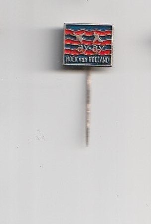 volmetaal speld Ay-ay, Hoek van Holland, Verzamelen, Speldjes, Pins en Buttons, Ophalen of Verzenden, Gebruikt, Overige onderwerpen