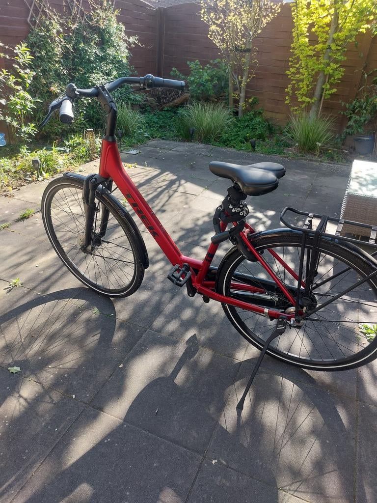 Trek District 2 Lowstep – Rage Red – In absolute nieuwstaat!, Gebruikt, Versnellingen, 50 tot 53 cm, Trommelrem