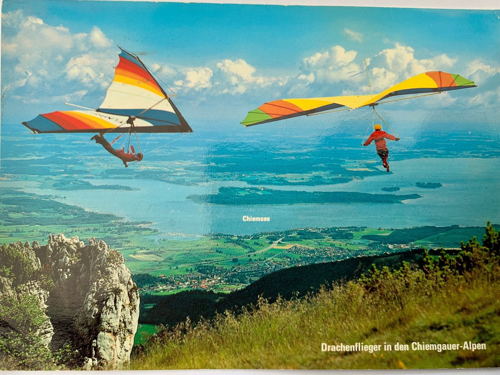 Chiemsee, Bayerische Alpen, Duitsland., Verzenden, Gelopen, Duitsland