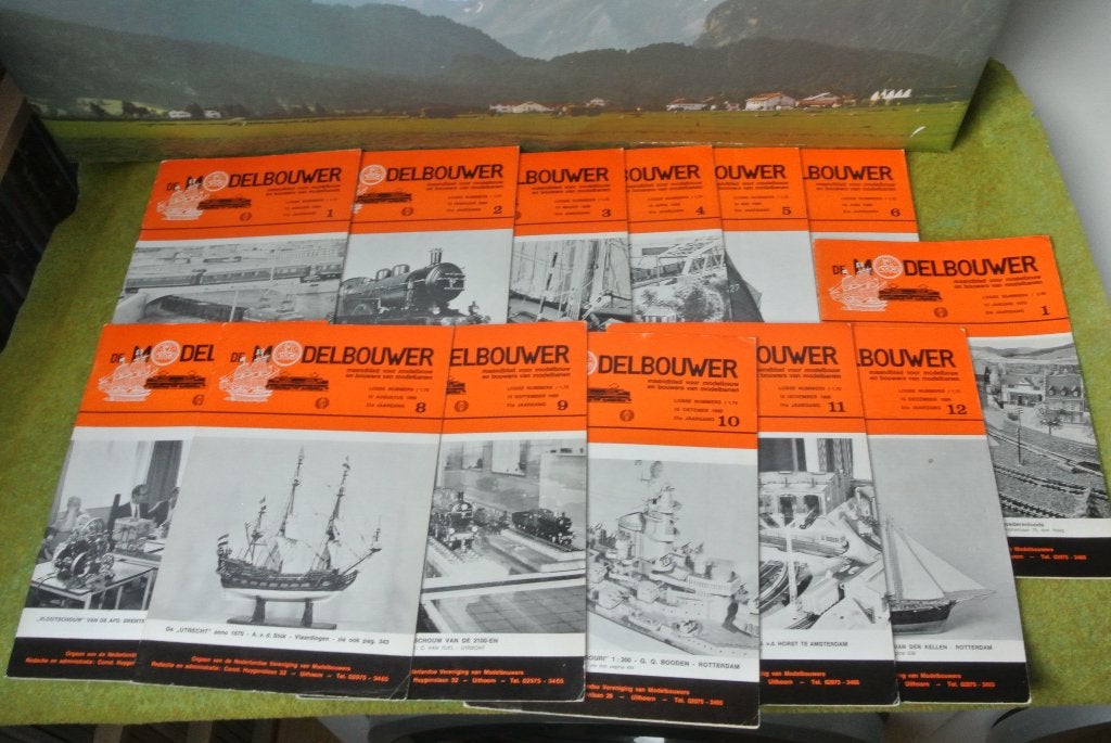 De Modelbouwer 1969 (compleet) en januari 1970 Maandblad, Wisselstroom, Zo goed als nieuw, Märklin, Boek, Tijdschrift of Catalogus