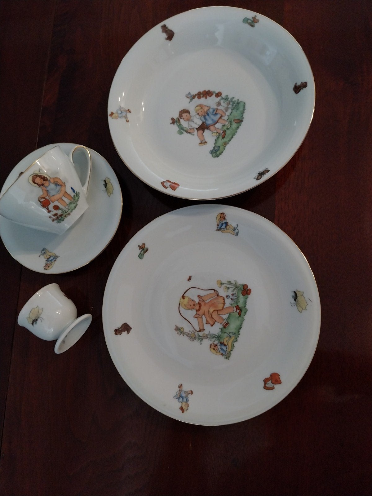 Kinder serviesje jaren '60, Antiek en Kunst, Verzenden