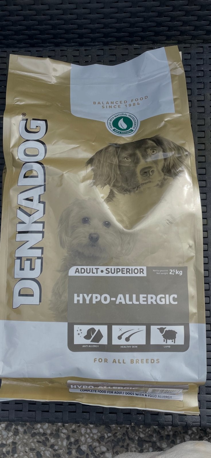 Denkadog Hypo Allergic Lam&Rijst 2,5 kg, Ophalen of Verzenden, Hond