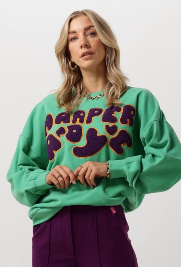 Oversized sweater harper and Yve maat S, Kleding | Dames, Ophalen of Verzenden, Zo goed als nieuw, Overige kleuren