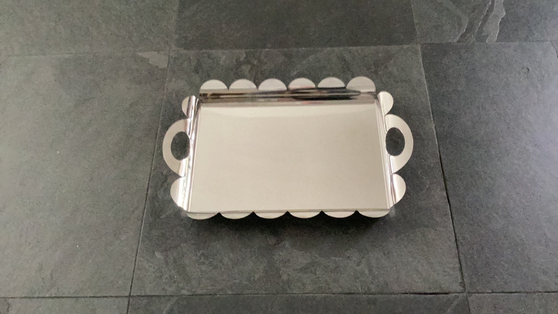 Alessi dienbkad glanzend rvs, Ophalen, Zo goed als nieuw, Metaal