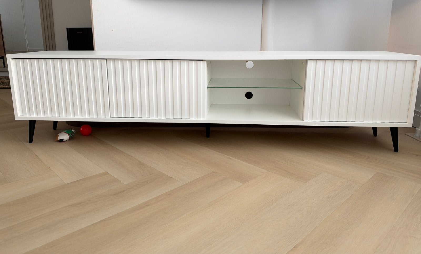 Tv meubel wit 175 cm, Ophalen, Zo goed als nieuw
