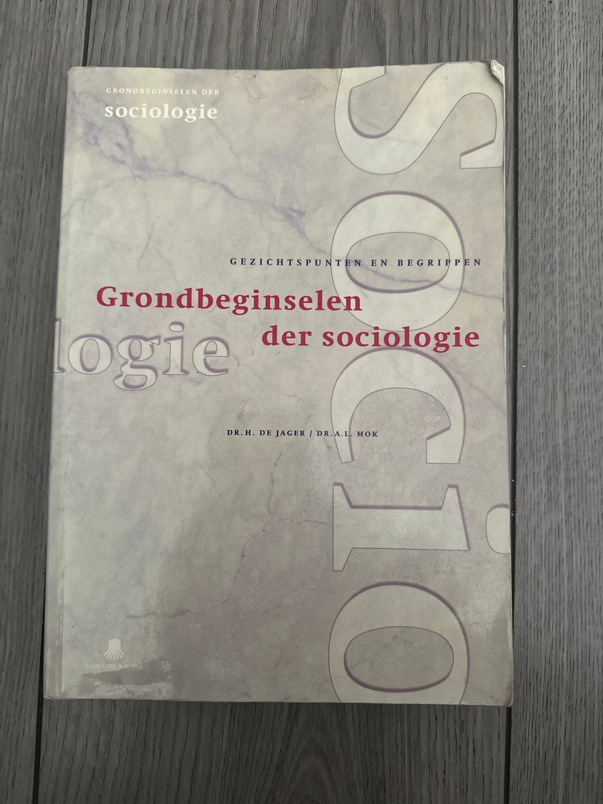 Grondbeginselen der sociologie - Jager & Mok, Boeken, Studieboeken en Cursussen, Ophalen of Verzenden, Gamma, Gelezen, HBO