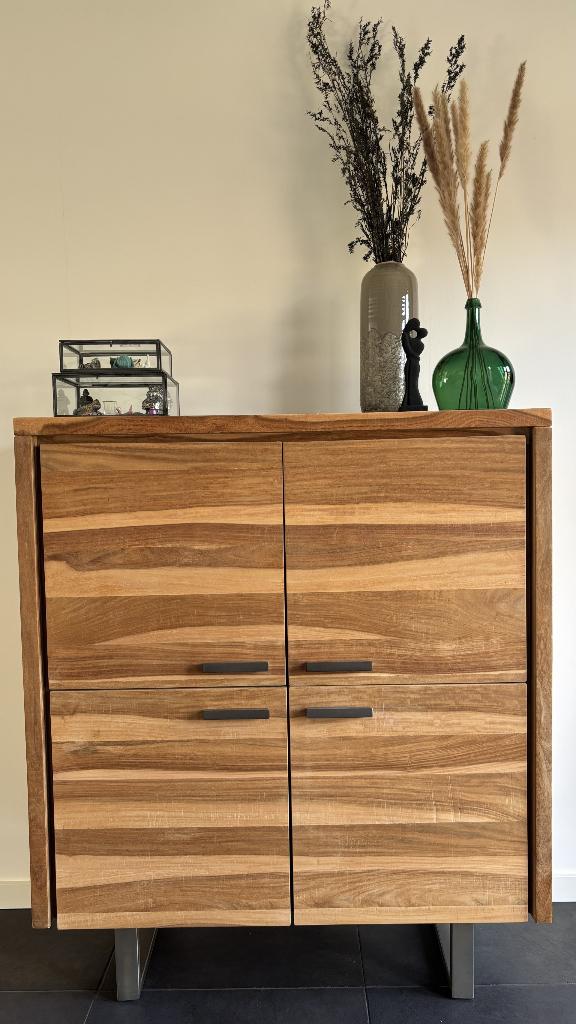 Xoon dressoir/kast hout, Huis en Inrichting, Kasten | Dressoirs, Ophalen, 100 tot 150 cm, Modern, industrieel, natuurlijk materiaal