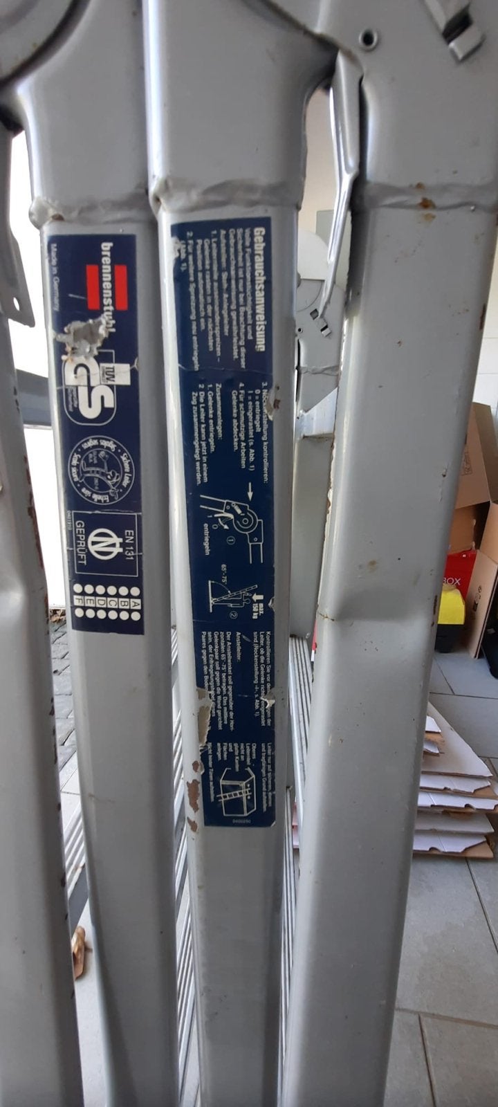 Multifunctionele vouwladder - Ideaal voor huis en tuin, Ophalen, Gebruikt, Ladder, Opvouwbaar of Inschuifbaar