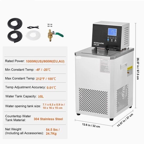Laboratoriumkoeler – Temperatuurregelaar – Circulator, Corvance B.V., Verzenden, Nieuw, Corvancebol@gmail.com