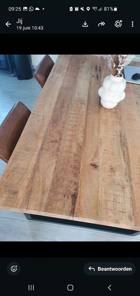 Eettafel, Ophalen, 50 tot 100 cm, Zo goed als nieuw, Vier personen