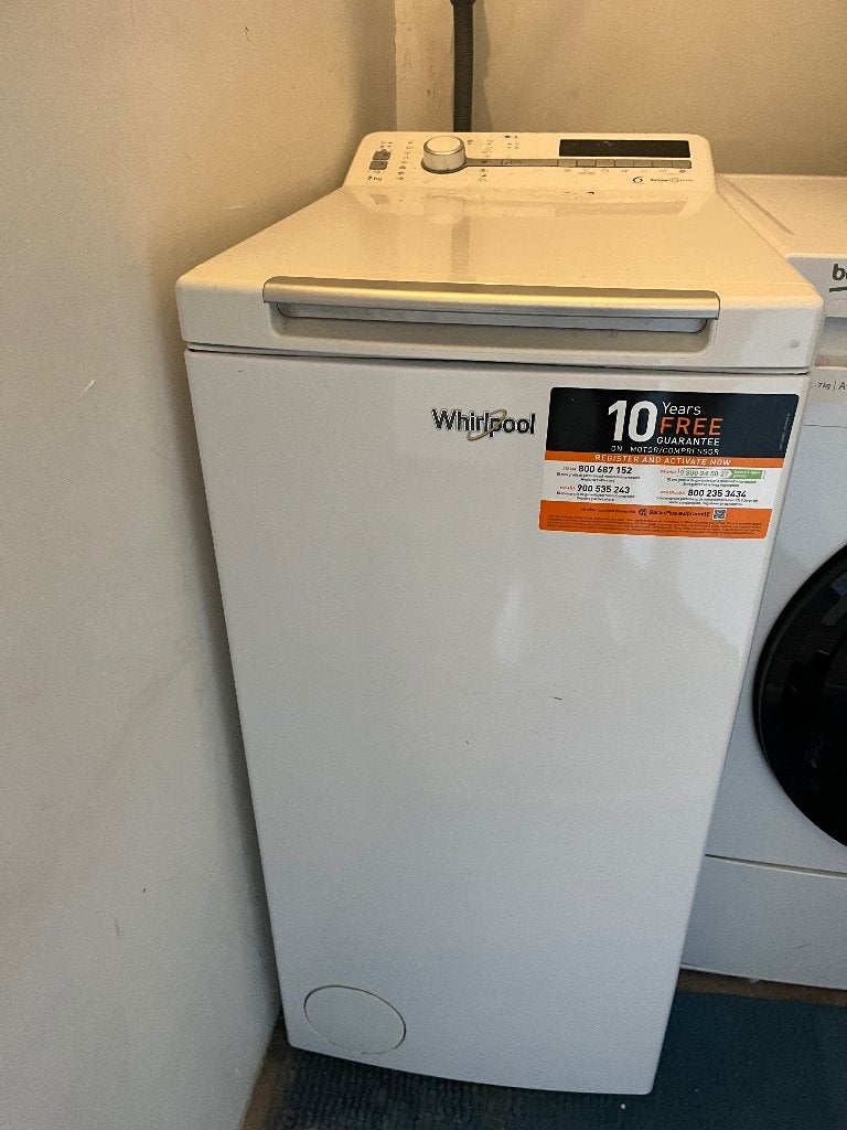 Wasmachine, Witgoed en Apparatuur, Wasmachines, Gebruikt, Bovenlader, 6 tot 8 kg, 85 tot 90 cm, 1200 tot 1600 toeren, Ophalen