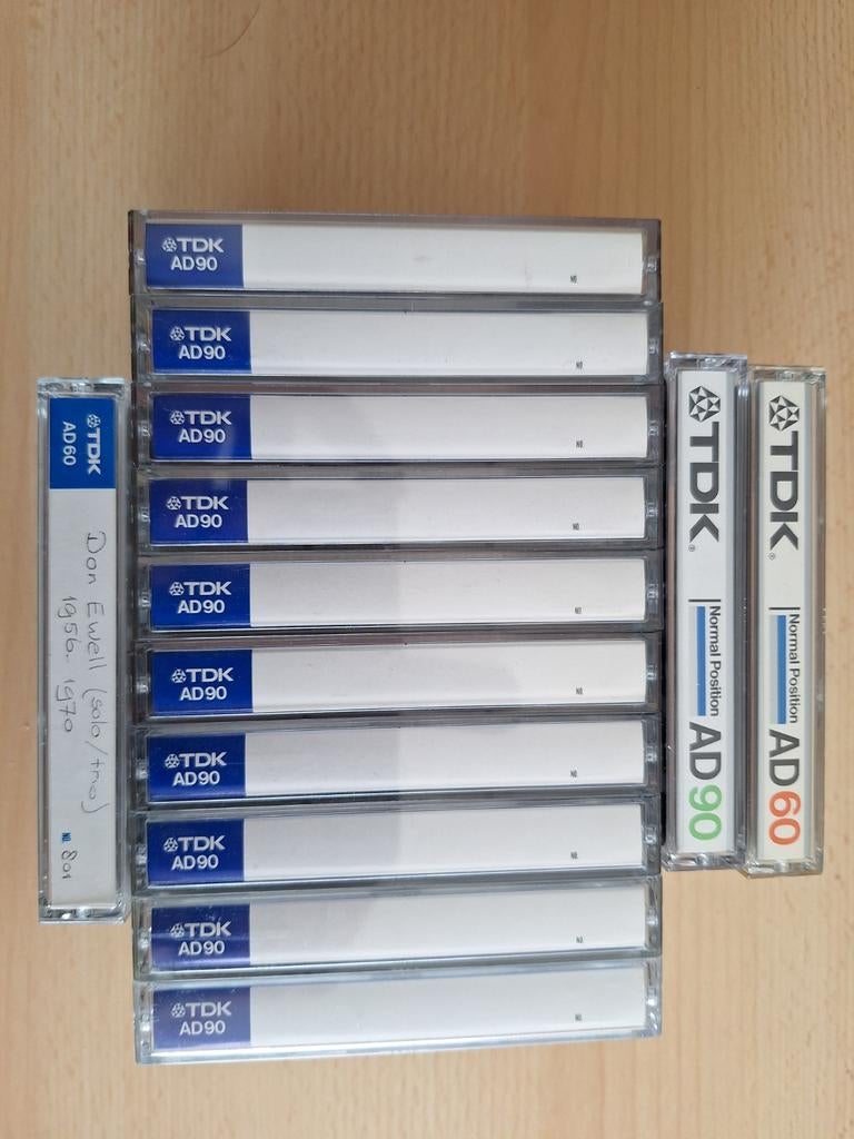 TDK AD C60 en C90 - 13 stuks  - als nieuw, Cd's en Dvd's, Cassettebandjes, Ophalen of Verzenden, Gebruikt, Overige genres, 2 t/m 25 bandjes