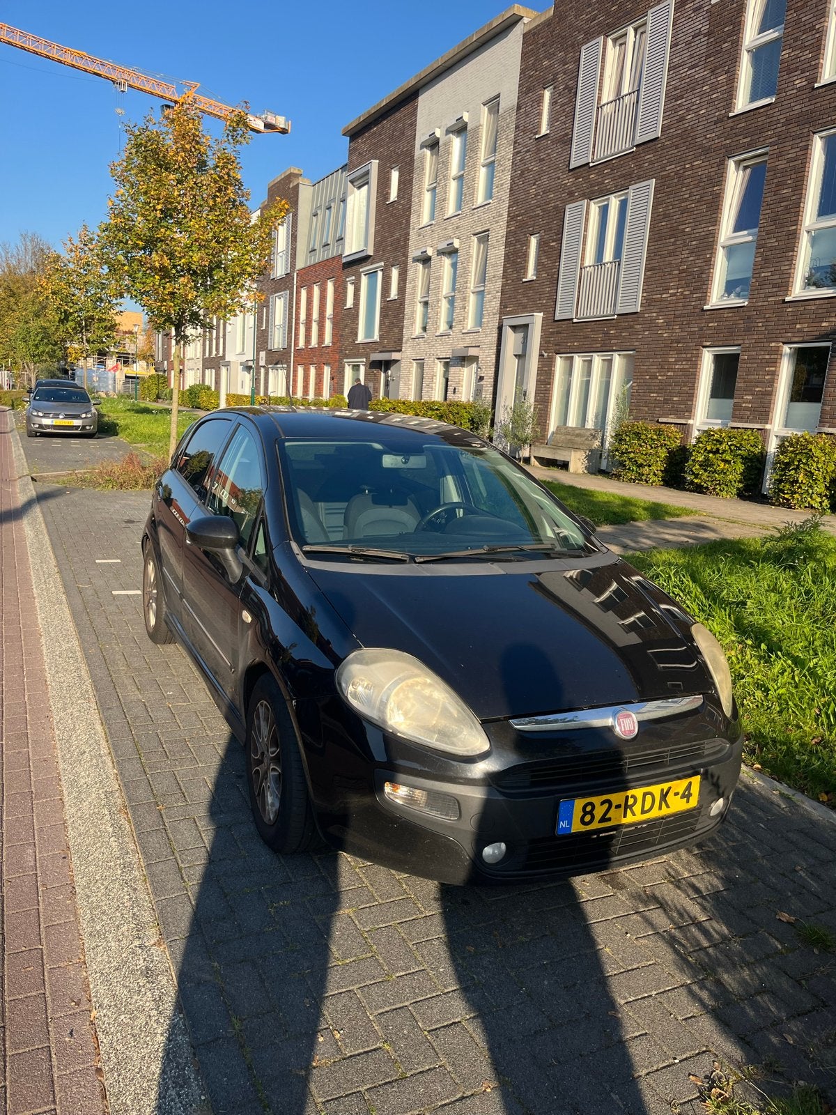 Fiat Punto 1.3 Multijet 62KW 5DR 2011 Zwart, Auto's, Voorwielaandrijving, 28 km/l, Zwart, 4 cilinders
