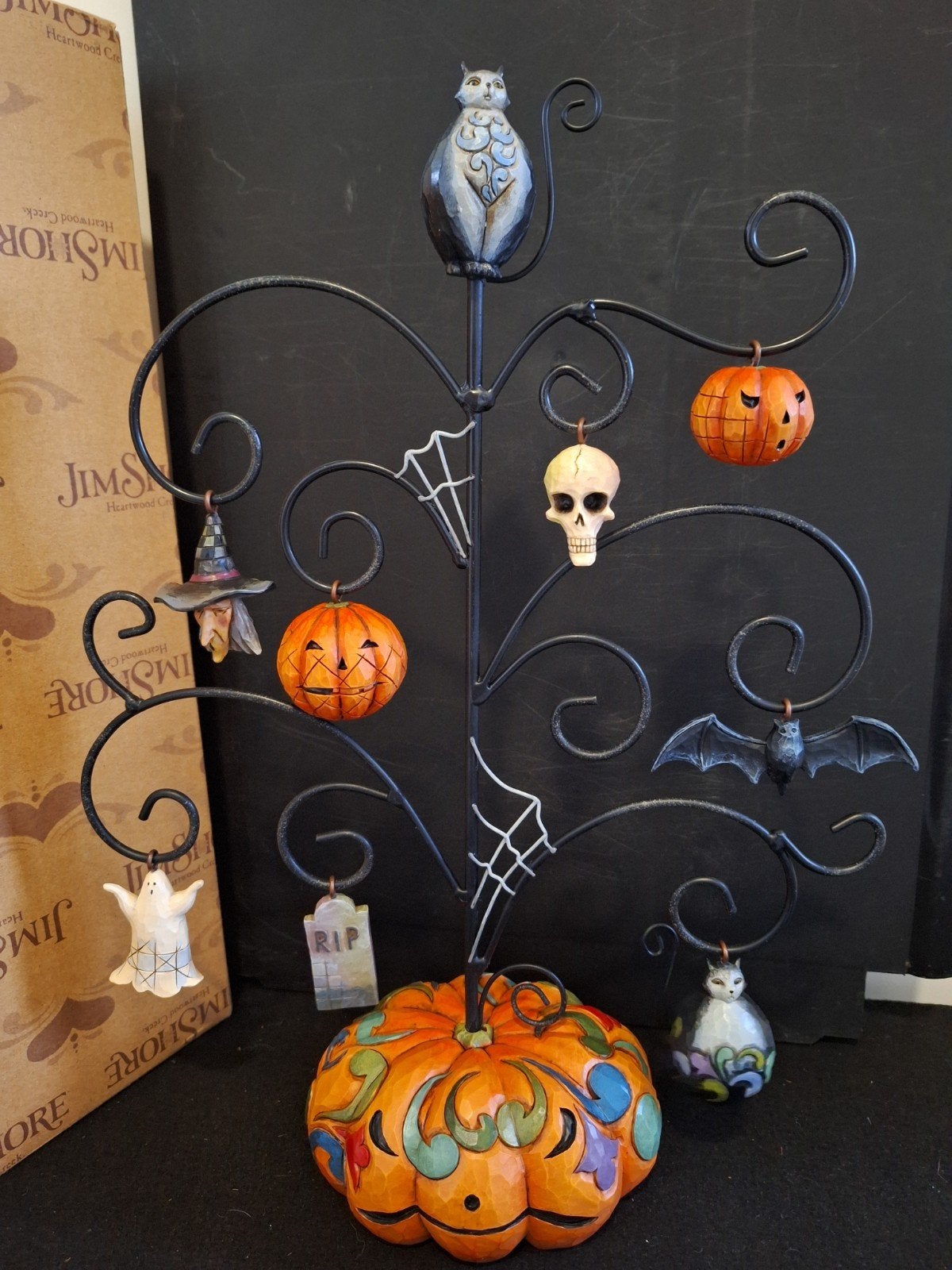 Jim Shore Heartwood Creek Retired Halloween set ornamenten, Ophalen, Zo goed als nieuw, Beeldje of Figuurtje