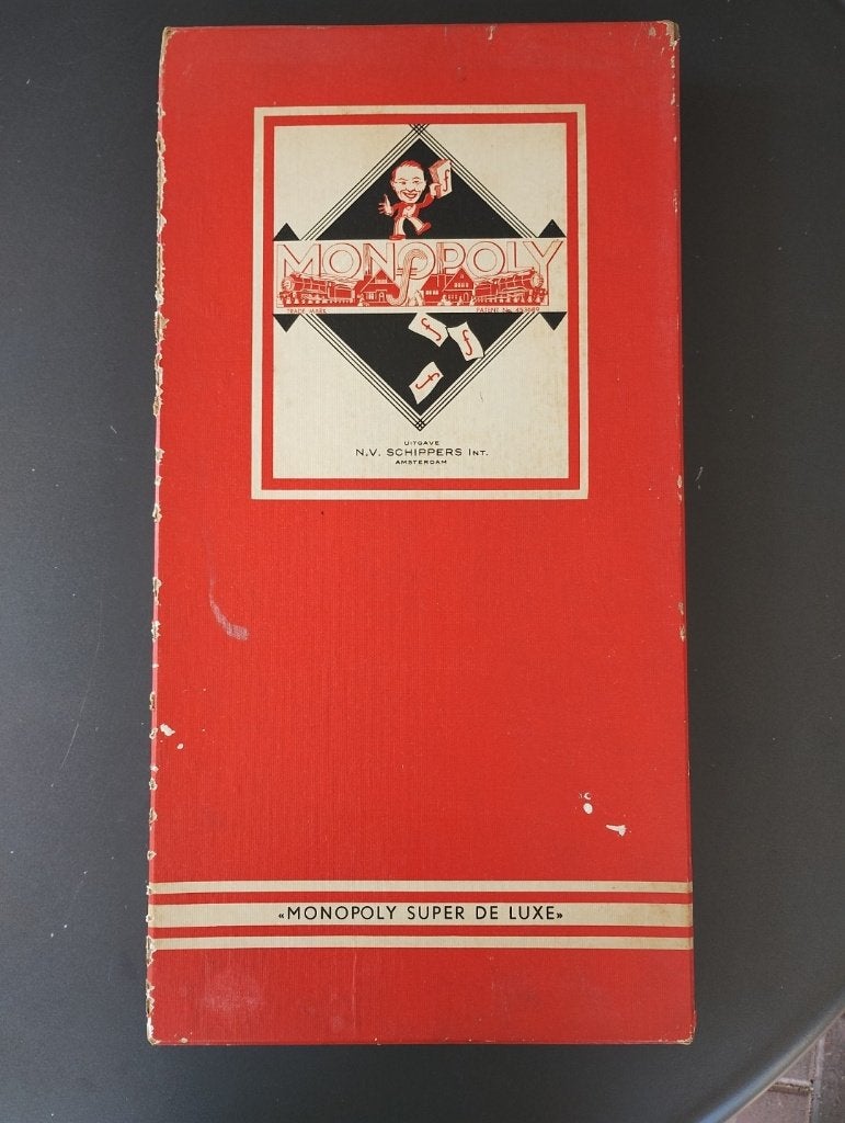 monopoly super de luxe spel ca 1960, Ophalen of Verzenden, Gebruikt, Smeets & Schippers Amsterdam