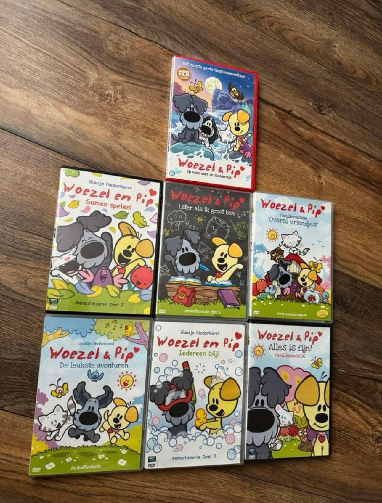 Woezel en Pip Set 7 dvd’s, Alle leeftijden, Ophalen of Verzenden, Zo goed als nieuw, Film