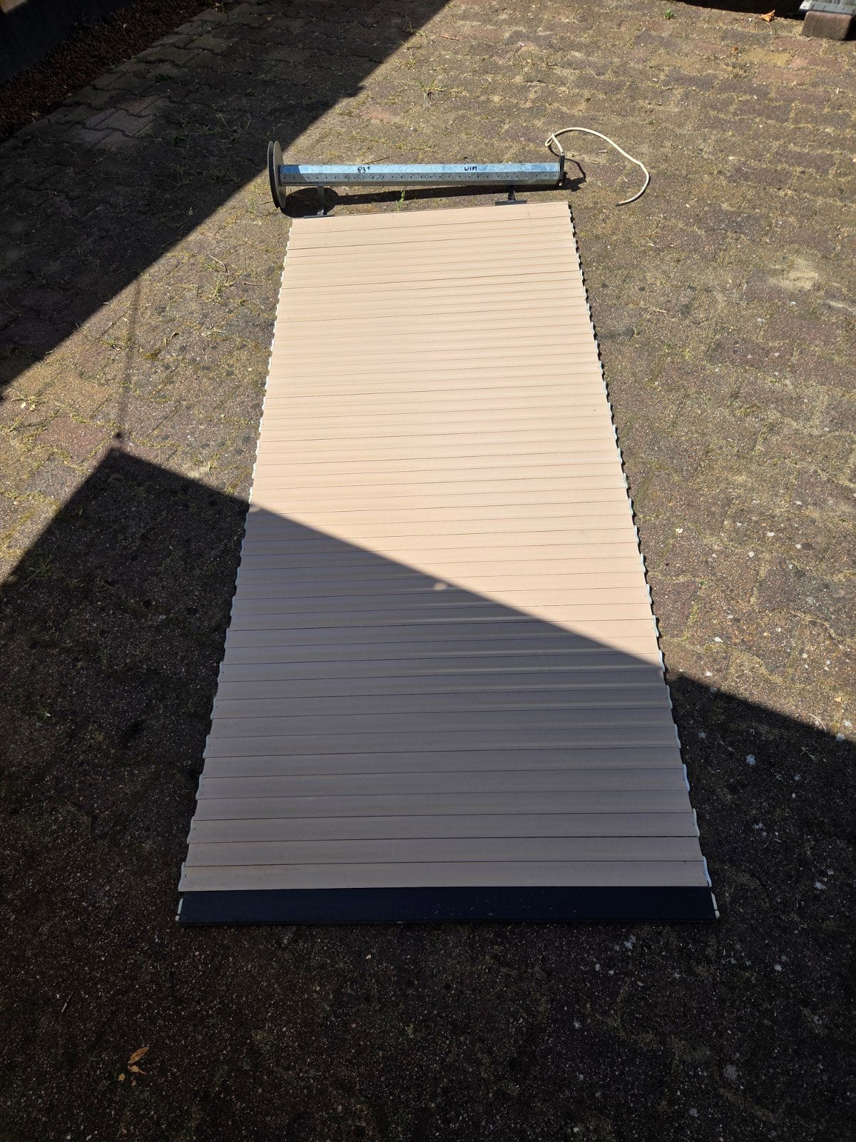 los electrisch rolluik pantser beige, Doe-het-zelf en Verbouw, Rolluiken, Ophalen of Verzenden