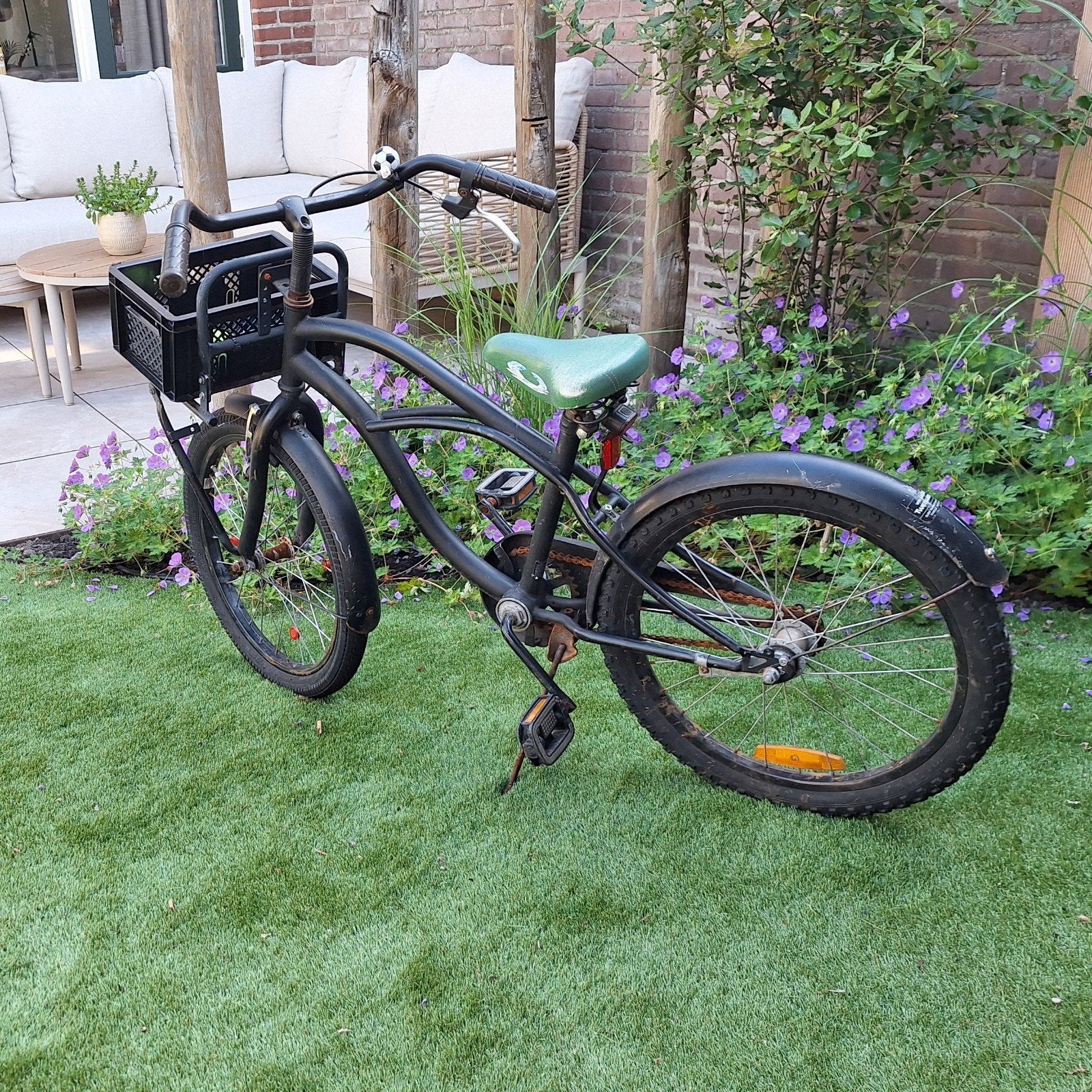 Jongensfiets 6/7Y, Fietsen en Brommers, Fietsen | Jongens, Ophalen, Gebruikt, Terugtraprem, Handrem