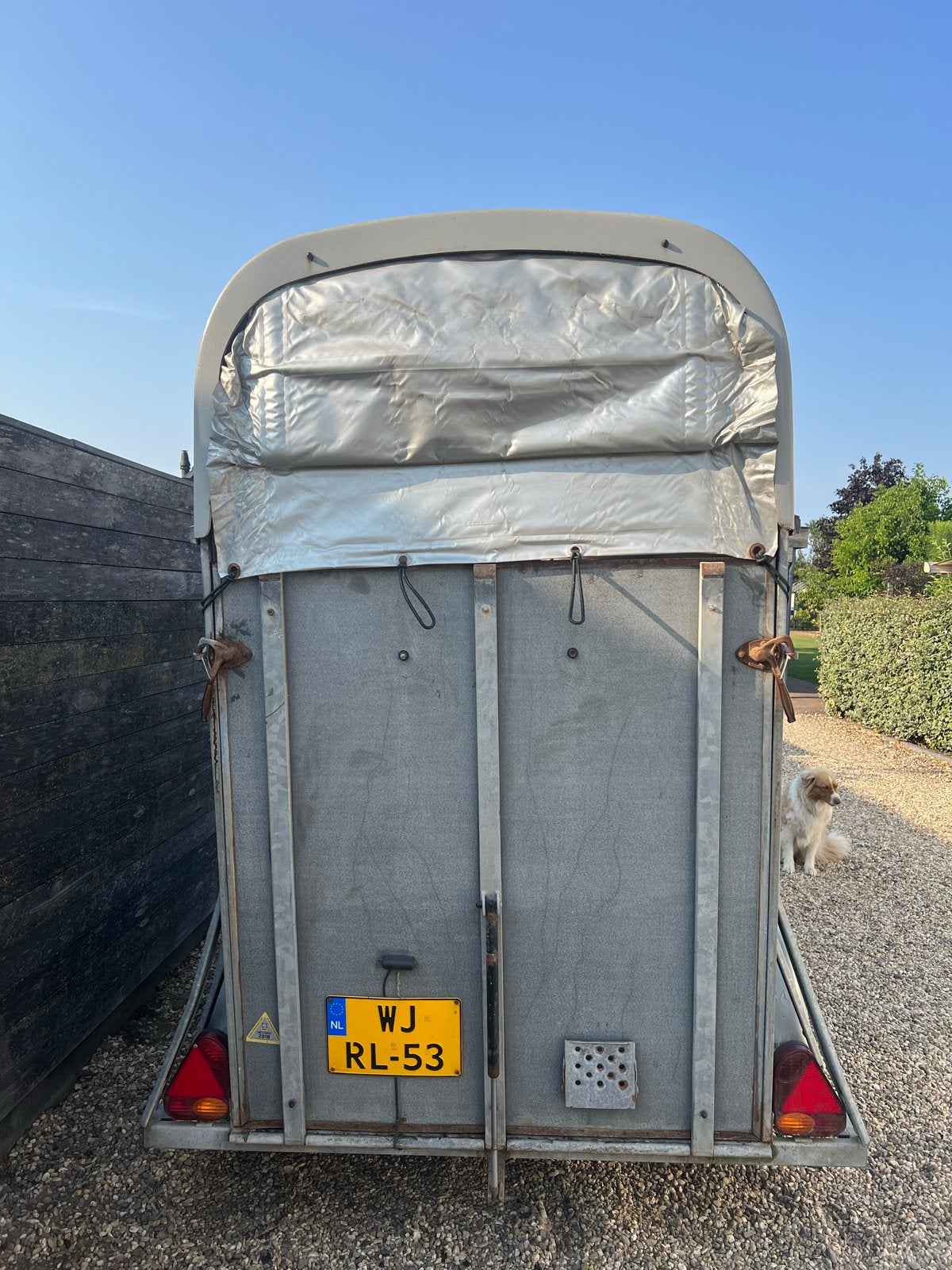 Hotra anderhalfpaards paardentrailer, Auto diversen, Aanhangers en Bagagewagens, Ophalen, Gebruikt