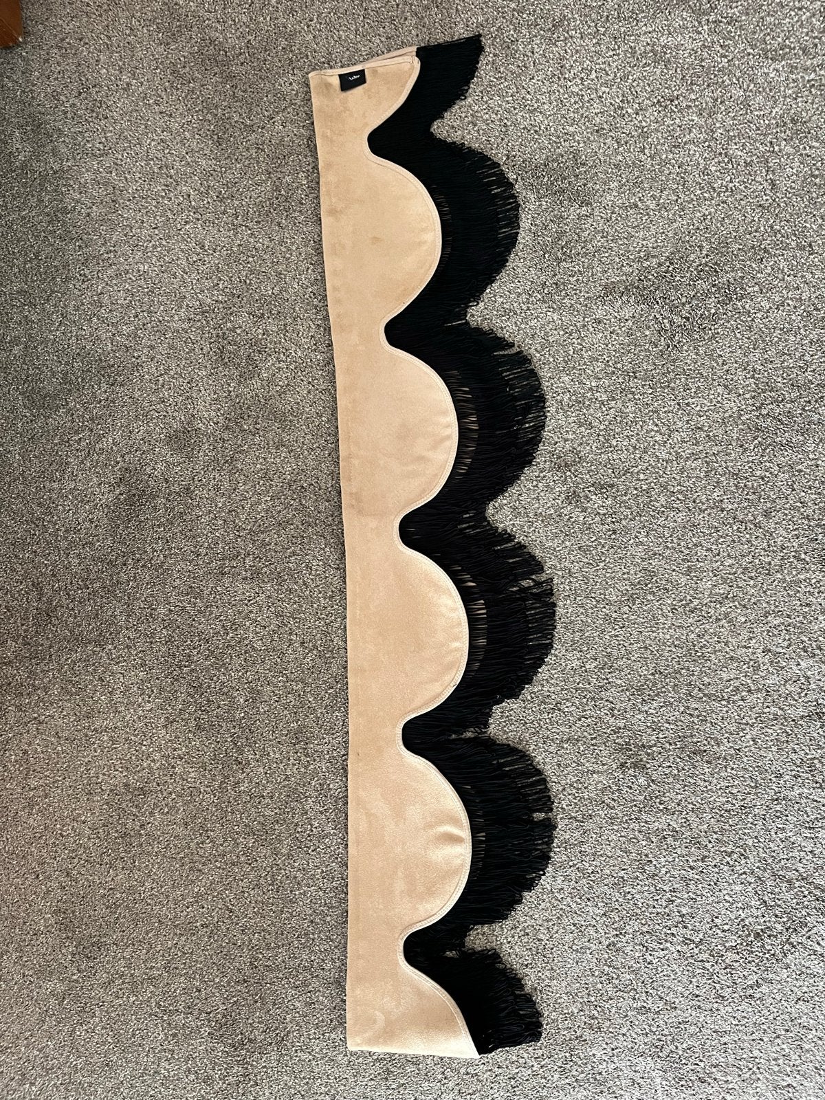 Labro Truck Gordijn met Franjes - Beige/Zwart, Auto diversen, Auto-accessoires, Ophalen of Verzenden, Zo goed als nieuw