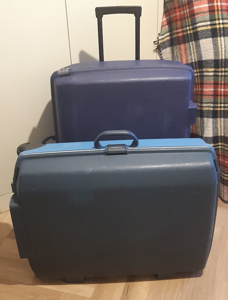 2 Samsonite koffers 75x55x25cm 2 grote wielen, Gebruikt, Hard kunststof, Ophalen of Verzenden, 70 cm of meer