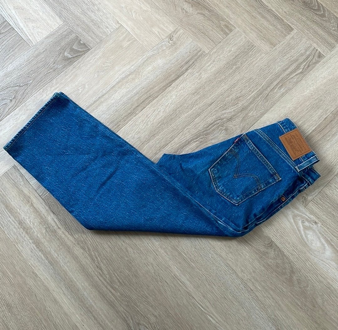 Levi's Ribcage Straight Ankle Jeans W26, Ophalen of Verzenden, Zo goed als nieuw, Blauw, W27 (confectie 34) of kleiner