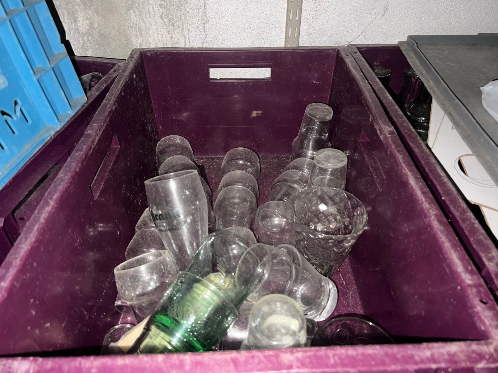 Grote partij diverse glazen, Ophalen, Meerkleurig, Overige merken, Glas