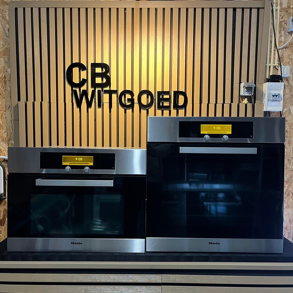 Luxe Miele combi oven magnetron en solo oven met pyrolyse, Witgoed en Apparatuur, Ophalen, Zo goed als nieuw, Oven met grill, Inbouw